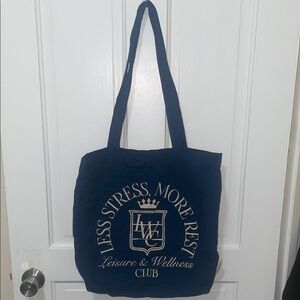Cotton On Navy Tote with Gold Crest Logo